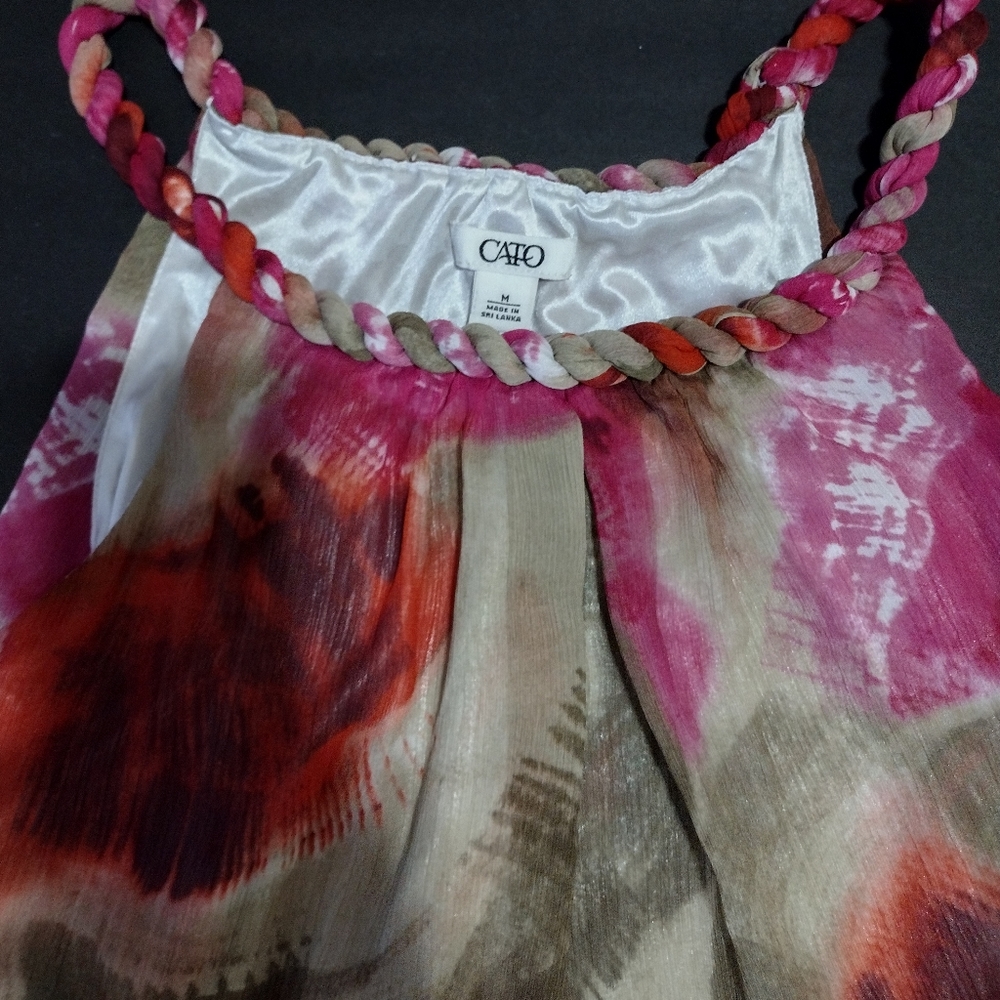 💥BOGO 50%💥 Pink Sleeveless Blouse size Medium Women's Clothing - Picture 6 of 8